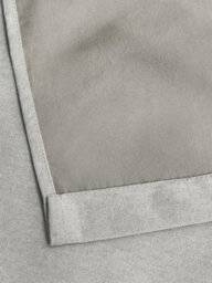 Luxury Living Chenille Blackout Eyelet Curtains Thermal Triple Weave Pair Silver - thumbnail 3