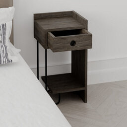 Decortie Sirius Modern Bedside Table Right Module Dark Coffee Width 32Cm - thumbnail 6