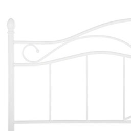 Beliani Bed Metal Antlia 160 X 200 Cm (Eu King Size) White - thumbnail 8