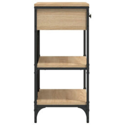 Berkfield Console Table Sonoma Oak 75X34.5X75 Cm Engineered Wood - thumbnail 6