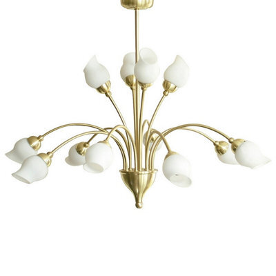 Luminosa Lighting Luminosa Rimini Pendant 12 Light G9 Satin Brass - image 1