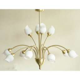 Luminosa Lighting Luminosa Rimini Pendant 12 Light G9 Satin Brass - thumbnail 2