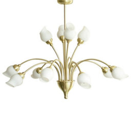 Luminosa Lighting Luminosa Rimini Pendant 12 Light G9 Satin Brass - thumbnail 1