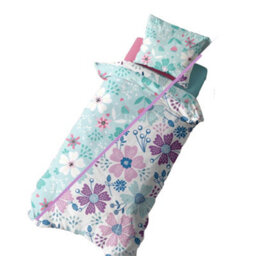 K Collection Rotary Floral Panelled Duvet Set Multicoloured (Single) - thumbnail 3