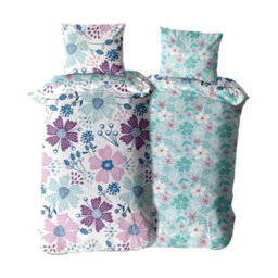 K Collection Rotary Floral Panelled Duvet Set Multicoloured (Single) - thumbnail 4