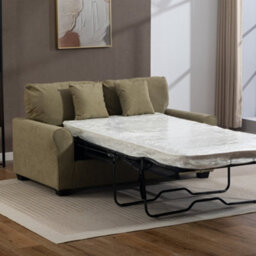 Unknown Lewiston 162Cm Wide 3 Seat Light Pistachio Green Fabric Sofabed - thumbnail 4