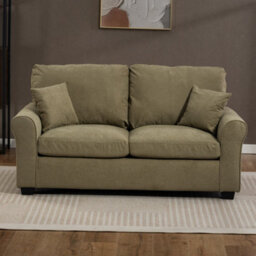 Unknown Lewiston 162Cm Wide 3 Seat Light Pistachio Green Fabric Sofabed - thumbnail 2