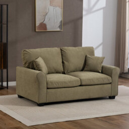 Unknown Lewiston 162Cm Wide 3 Seat Light Pistachio Green Fabric Sofabed - thumbnail 1