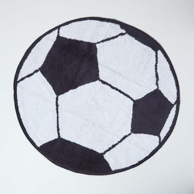 Homescapes Cotton Tufted Football Children Rug, 80 Cm - image 1