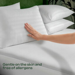 MHG Living Quilted Mattress Topper & Pillow Set - 1200Gsm Microfibre Comfort Layer With Elasticated Corner Straps - Small Double - thumbnail 6