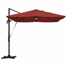 Berkfield Cantilever Roma Parasol Red, Black 352 X 251 X 265 Cm - thumbnail 6