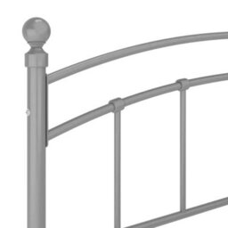 Berkfield Bed Frame Grey Metal 180X200 Cm 6Ft Super King - thumbnail 6