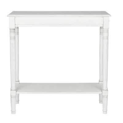 Pacific Lifestyle Victorian White Wood Console Table - image 1