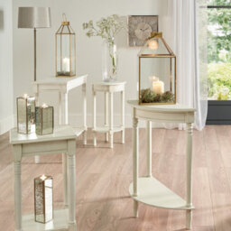 Pacific Lifestyle Victorian White Wood Console Table - thumbnail 3