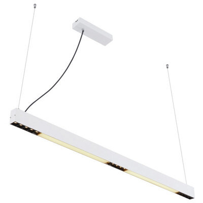 Luminosa Lighting Luminosa Hodari Bar Pendant Ceiling Light White Glass Shade Led Dimmable 3000-6000K Remote Control - image 1