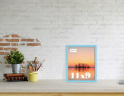 11X9 Light Blue Picture Frame (27.9 X 22.9Cm) Poster, Photo, Artwork, Gallery Wall Or Print - thumbnail 2
