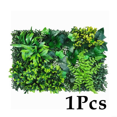 Amorly 1Pcs Artificial Greenery Wall, Fake Plant Panels,uv Anti Faux Grass Wall, Green Backdrop, Privacy Fence Screen - image 1