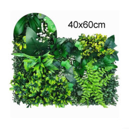 Amorly 1Pcs Artificial Greenery Wall, Fake Plant Panels,uv Anti Faux Grass Wall, Green Backdrop, Privacy Fence Screen - thumbnail 2