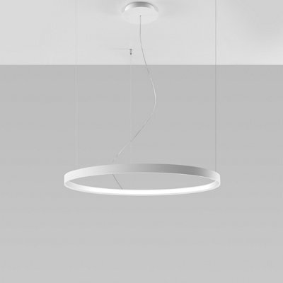 Thoro Lighting Rio Steel White 1 Light Classic Chandelier - image 1