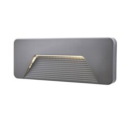 Zinc Soryx Fixed Matt Anthracite Charcoal Effect Mains-Powered Integrated Led Outdoor Brick On/off Wall Light 280Lm (Dia)21Cm - thumbnail 3