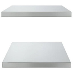 Berkfield Wall Shelves 2 Pcs 75X40X3 Cm Silver Stainless Steel - thumbnail 6