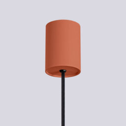 Luminosa Lighting Luminosa Halo Slim Pendant Ceiling Light Red Ochre 1X G9 - thumbnail 5