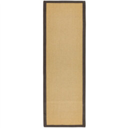 Chocolate Bordered Plain Modern Easy To Clean Rug For Dining Room Bed Room And Living Room-68 X 300Cm (Runner) - thumbnail 3