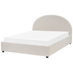 Beliani Ottoman Bed Fabric Vaucluse 160 X 200 Cm (Eu King Size) Light Beige - thumbnail 5