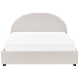 Beliani Ottoman Bed Fabric Vaucluse 160 X 200 Cm (Eu King Size) Light Beige - thumbnail 7
