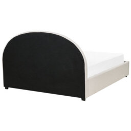 Beliani Ottoman Bed Fabric Vaucluse 160 X 200 Cm (Eu King Size) Light Beige - thumbnail 8