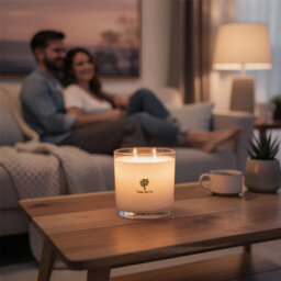 Nicola Spring 400G Soy Wax Scented Candle - Vanilla Sands - 45 Hour Burn Time Relaxation Aromatherapy Gift Ready Jar Candle - thumbnail 9
