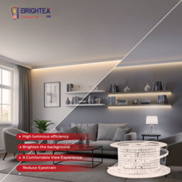 Brightex LED Brightex 10M Smd Led Strip Light White 220V Flexible Super Bright Ip65 Led Tape With Connector For Indoor & Outdoor - thumbnail 2