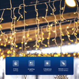 Desiretech Outdoor & Garden Lights  30M 300 Led Outdoor Waterproof Plug In String Lights, Remote Control, 8 Modes - thumbnail 6