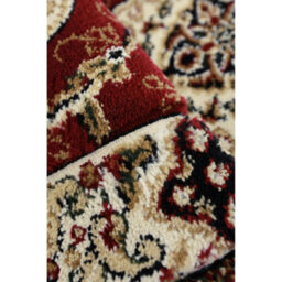 Melrose Classic Traditional Red Vintage Round Rug 133X133Cm - thumbnail 3