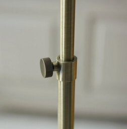 Loops Set Of 2 Adjustable Tall Floor Lamps In Antique Brass With Opal Glass Shades - thumbnail 6