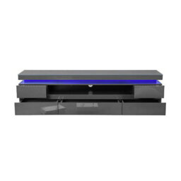 Furniture in Fashion Odessa Grey High Gloss Tv Stand With 5 Drawers And Led Lights - thumbnail 6