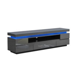 Furniture in Fashion Odessa Grey High Gloss Tv Stand With 5 Drawers And Led Lights - thumbnail 3