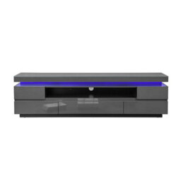 Furniture in Fashion Odessa Grey High Gloss Tv Stand With 5 Drawers And Led Lights - thumbnail 5