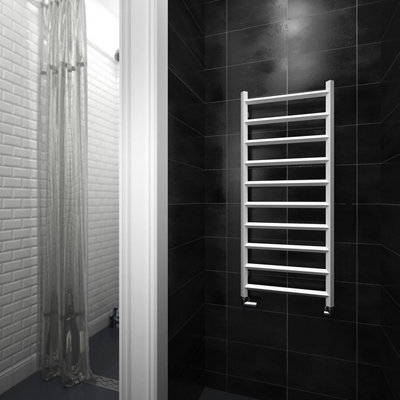Terma Crystal Soft White Towel Warmer (W)500mm X (H)1200mm - image 1