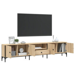 Berkfield Tv Cabinet With Drawer Sonoma Oak 200X25X44 Cm Engineered Wood - thumbnail 4