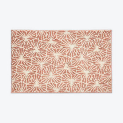 Allure Bath Fashions Geometric Design Non-Slip Bath Mat - Blush Pink - image 1