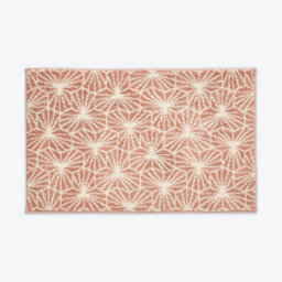 Allure Bath Fashions Geometric Design Non-Slip Bath Mat - Blush Pink - thumbnail 1