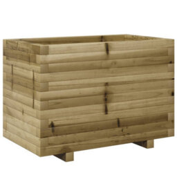 Berkfield Rustic Garden Planter 70X40X49.5 Cm Impregnated Wood Pine - thumbnail 7