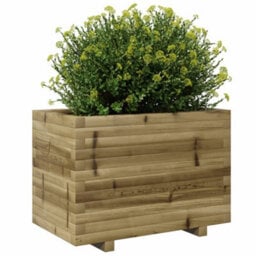 Berkfield Rustic Garden Planter 70X40X49.5 Cm Impregnated Wood Pine - thumbnail 4