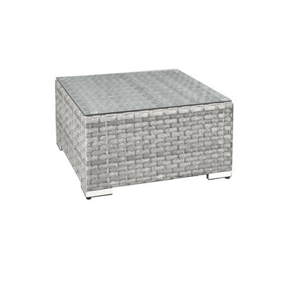 Oseasons Malta Rattan Coffee Table In Dove Grey - image 1
