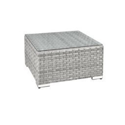 Oseasons Malta Rattan Coffee Table In Dove Grey - thumbnail 1