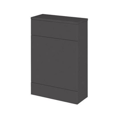 Balterley Alrewas Contemporary Floor Standing Compact Wc Unit With Coordinating Worktop, Gloss Grey, 600mm - image 1