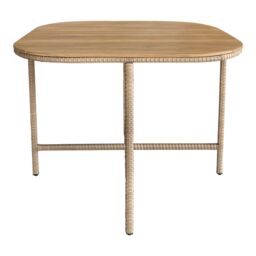 GoodHome Elos Beige Rattan Effect 4 Seater Dining Set - thumbnail 8