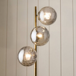 Pagazzi Lighting Pagazzi Tamara 3-Light Antique Brass Floor Lamp - thumbnail 3