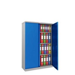 Phoenix Safe Company Phoenix Scl Series Scl1491Gbe 2 Door 3 Shelf Steel Storage Cupboard Grey Body & Blue Doors With Electronic Lock - thumbnail 2
